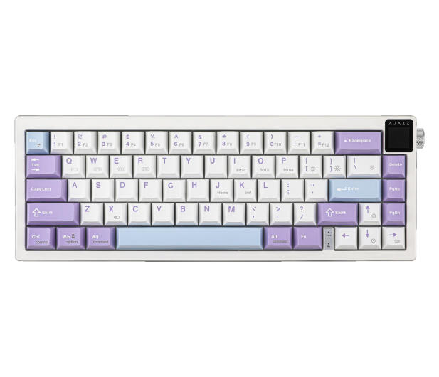 Ajazz AK650 Dream Weaver Switch Purple White Blue RGB z ekanem - 1536354 - zdjęcie